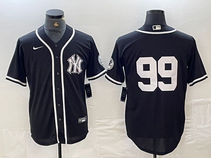 Men New York Yankees 99 Judge Black Second generation joint name Nike 2024 MLB Jersey style 4